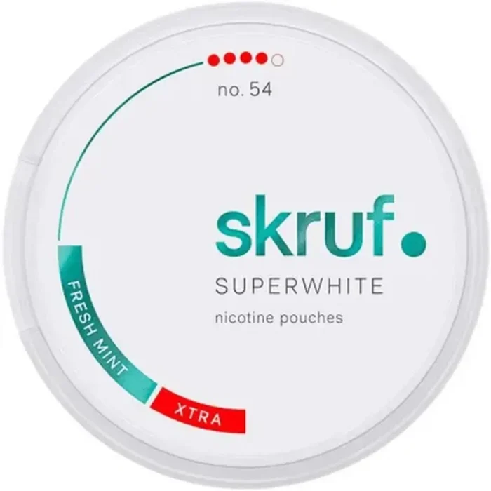 Skruf No. 54 Superwhite Fresh Mint Xtra Strong